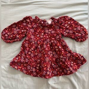 Cat & Jack Floral Baby Dress in Red